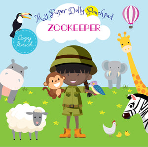 Paper Dolls by Cozy Pouch: ZOOKEEPER